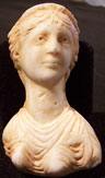 Small White Marble Bust