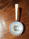 Tiffany & Co. Sterling Tea Strainer with Ivory Handle
