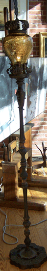 Set of Two Venetian Glass Torchieres